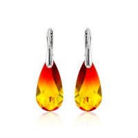 Ohrh&auml;nger mit Swarovski Kristall TEAR