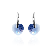 Ohrh&auml;nger mit Swarovski Kristall HEART