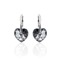 Ohrh&auml;nger mit Swarovski Kristall HEART