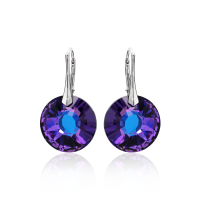 Ohrh&auml;nger mit Swarovski Kristall SUN Heliotrope