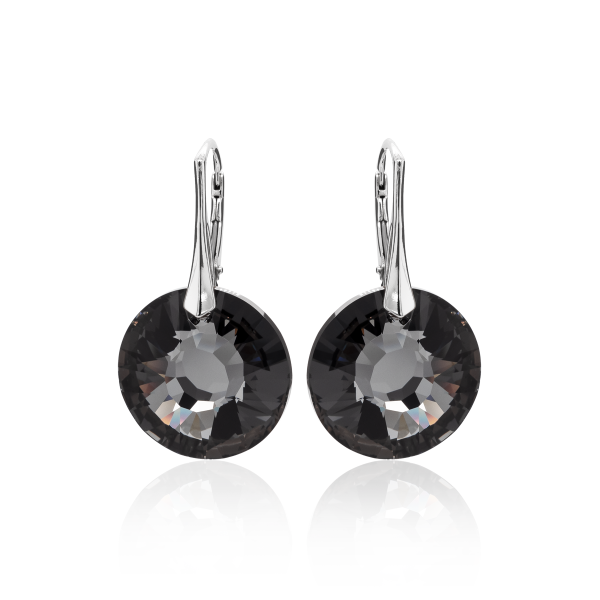 Ohrh&auml;nger mit Swarovski Kristall SUN Silver Night