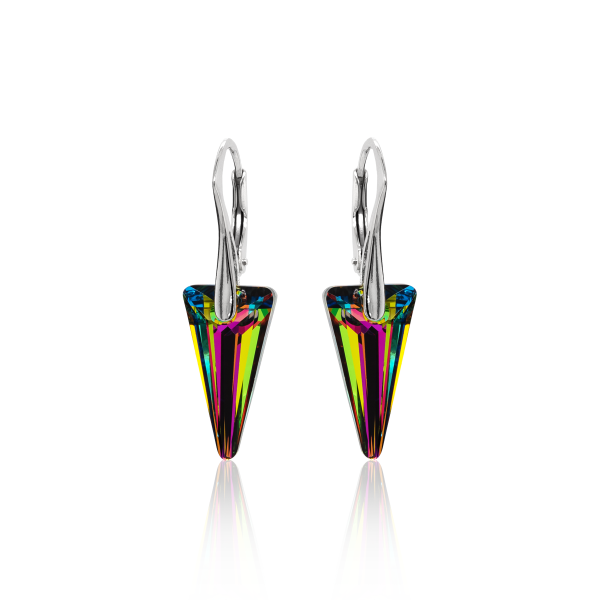 Ohrh&auml;nger mit Swarovski Kristall SPIKE Vitrail Medium