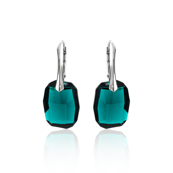 Ohrh&auml;nger mit Swarovski Kristall GRAPHIC Emerald