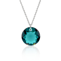 Halskette mit Swarovski Kristall CLASSIC CUT Emerald