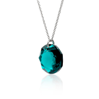Halskette mit Swarovski Kristall CLASSIC CUT Emerald