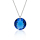 Halskette mit Swarovski Kristall CLASSIC CUT Sapphire