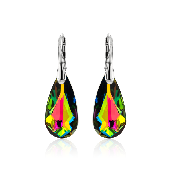 Ohrh&auml;nger mit Swarovski Kristall TEAR Vitrail Medium