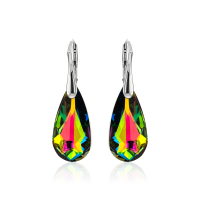 Ohrh&auml;nger mit Swarovski Kristall TEAR Vitrail Medium