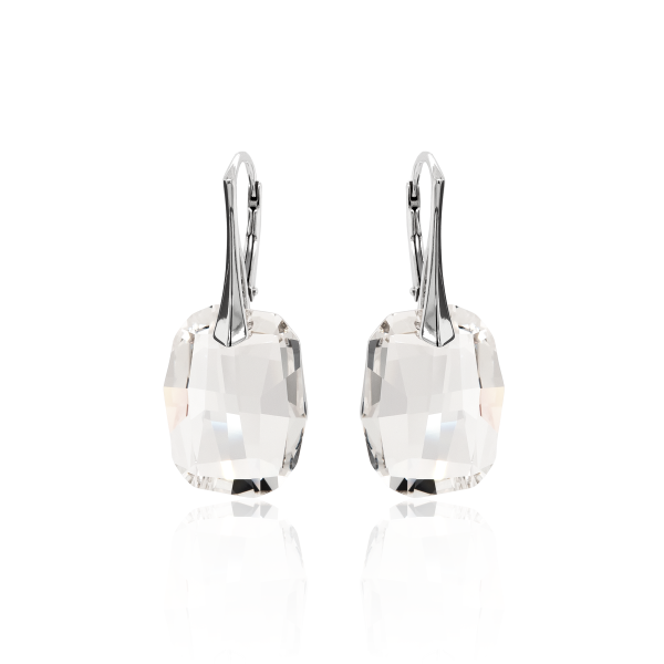 Ohrh&auml;nger mit Swarovski Kristall GRAPHIC Silver Shadow