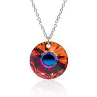 Halskette mit Swarovski Kristall SUN Volcano