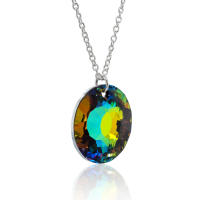 Halskette mit Swarovski Kristall SUN Vitrail Medium