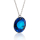 Halskette mit Swarovski Kristall SUN Bermuda Blue