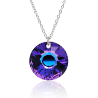 Halskette mit Swarovski Kristall SUN Heliotrope