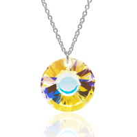 Halskette mit Swarovski Kristall SUN Aurora Borealis