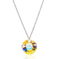 Halskette mit Swarovski Kristall SUN Aurora Borealis