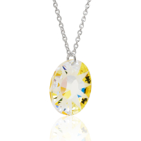 Halskette mit Swarovski Kristall SUN G Aurora Borealis