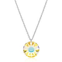 Halskette mit Swarovski Kristall SUN G Aurora Borealis