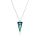 Halskette mit Swarovski Kristall SPIKE Bermuda Blue