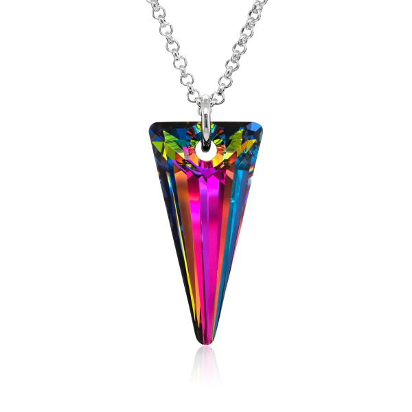 Halskette mit Swarovski Kristall SPIKE Vitrail Medium