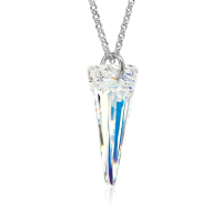 Halskette mit Swarovski Kristall SPIKE Aurora Borealis