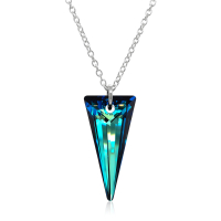 Halskette mit Swarovski Kristall SPIKE Bermuda Blue