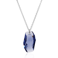 Halskette mit Swarovski Kristall METEOR Tanzanite