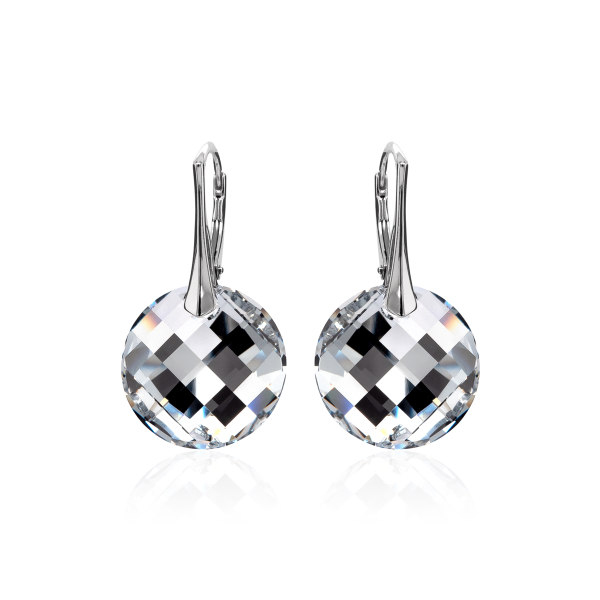 Ohrh&auml;nger mit Swarovski Kristall TWIST Argent Light