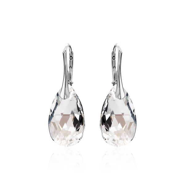 Ohrh&auml;nger mit Swarovski Kristall PEAR Moonlight