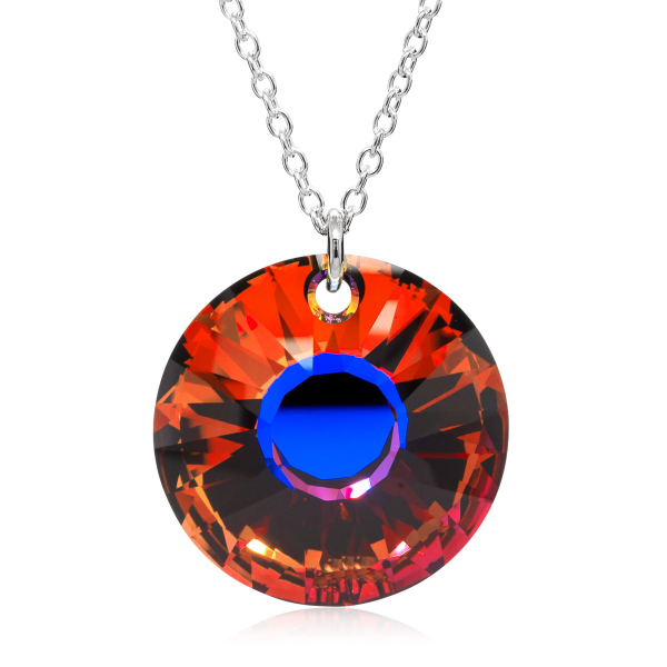 Halskette mit Swarovski Kristall SUN Volcano