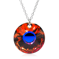 Halskette mit Swarovski Kristall SUN Volcano