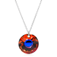 Halskette mit Swarovski Kristall SUN Volcano