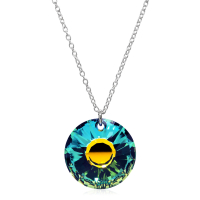 Halskette mit Swarovski Kristall SUN Sahara