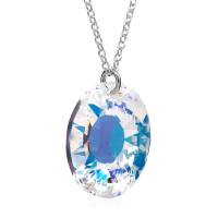 Halskette mit Swarovski Kristall SUN Aurora Borealis