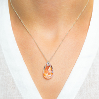 Halskette mit Swarovski Kristall PEAR