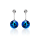 Ohrstecker mit Swarovski Kristall SUN Bermuda Blue