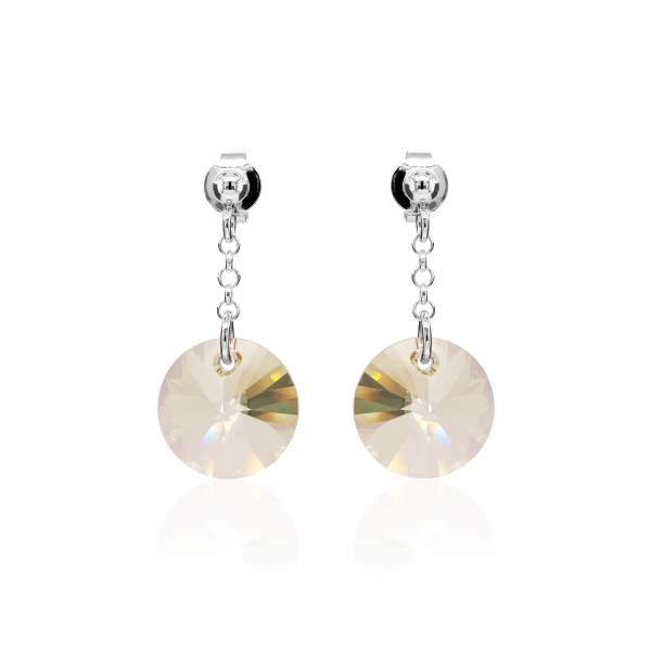 Ohrstecker mit Swarovski Kristall RIVOLI Luminous Green