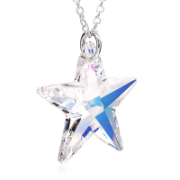 Halskette mit Swarovski Kristall STAR