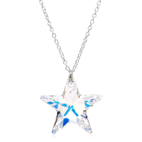 Halskette mit Swarovski Kristall STAR