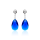 Ohrstecker mit Swarovski Kristall PEAR Majestic Blue