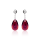 Ohrstecker mit Swarovski Kristall PEAR Amethyst Shimmer
