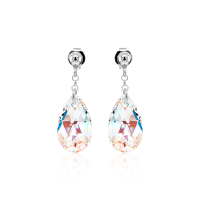 Ohrstecker mit Swarovski Kristall PEAR Crystal Shimmer