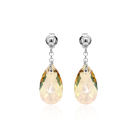 Ohrstecker mit Swarovski Kristall PEAR Luminous Green