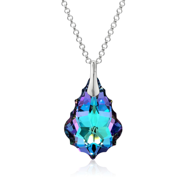 Halskette mit Swarovski Kristall BAROQUE Vitrail Light