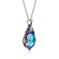 Halskette mit Swarovski Kristall BAROQUE Vitrail Light