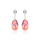 Ohrstecker mit Swarovski Kristall PEAR Light Ros&eacute; Shimmer