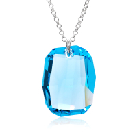 Halskette mit Swarosvki Kristall GRAPHIC Aquamarine