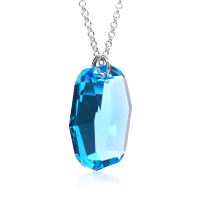 Halskette mit Swarosvki Kristall GRAPHIC Aquamarine