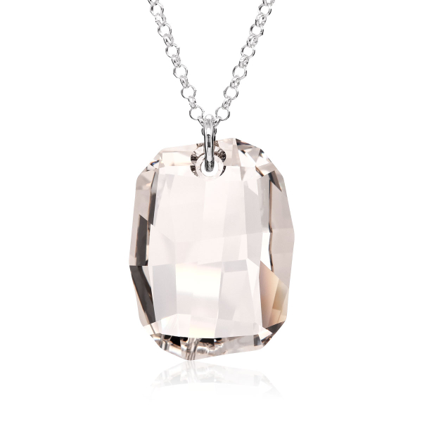 Halskette mit Swarosvki Kristall GRAPHIC Silver Shade