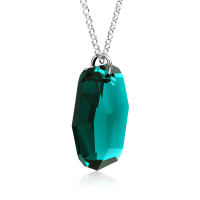 Halskette mit Swarosvki Kristall GRAPHIC Emerald