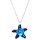 Halskette mit Swarovski Kristall Seestern Bermuda Blue